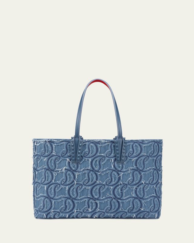 Cabata Small Tote in CL Embroidered Denim
